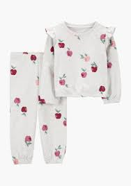 Set 2 piezas pantalón y buzo Manzanas 6M