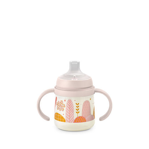 Vaso de boquilla blanda +6m rosa