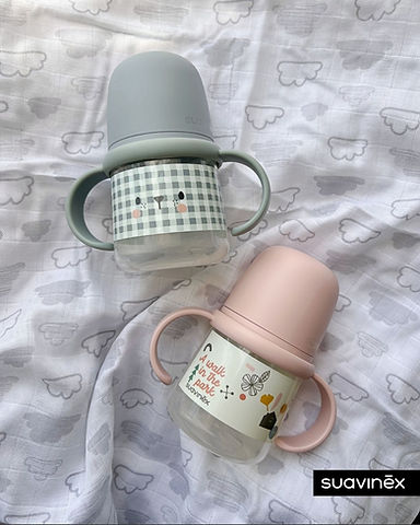 Vaso de boquilla blanda +6m Park rosa