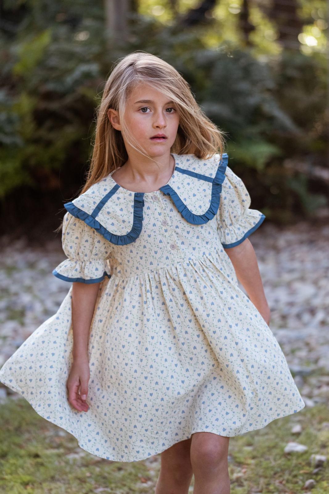 Vestido floreal Little Collections