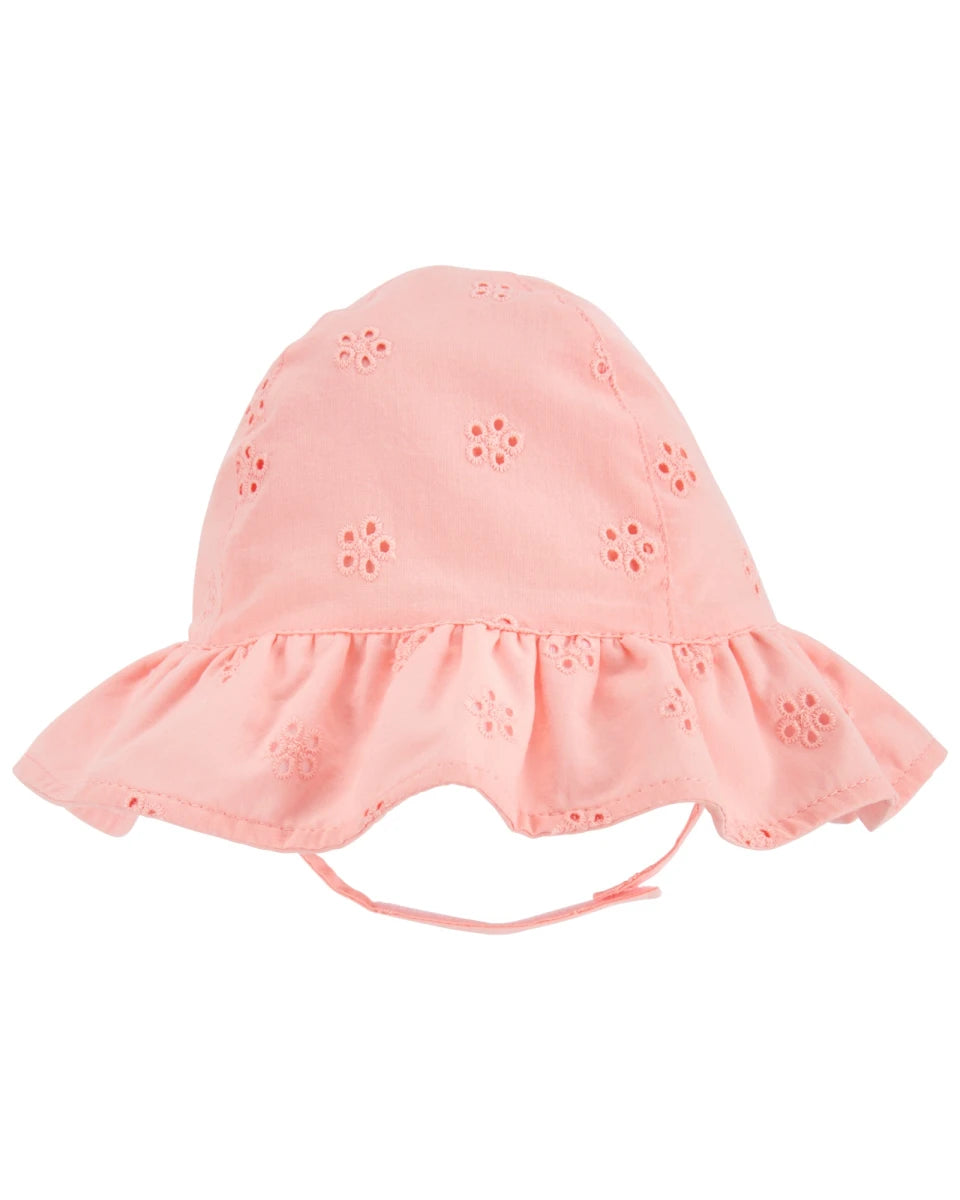 Gorro c/ojales niña UPF 50+