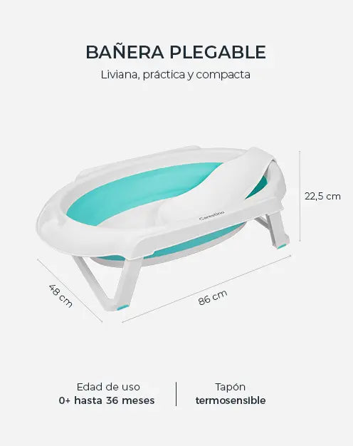 Bañito plegable Carestino rosa