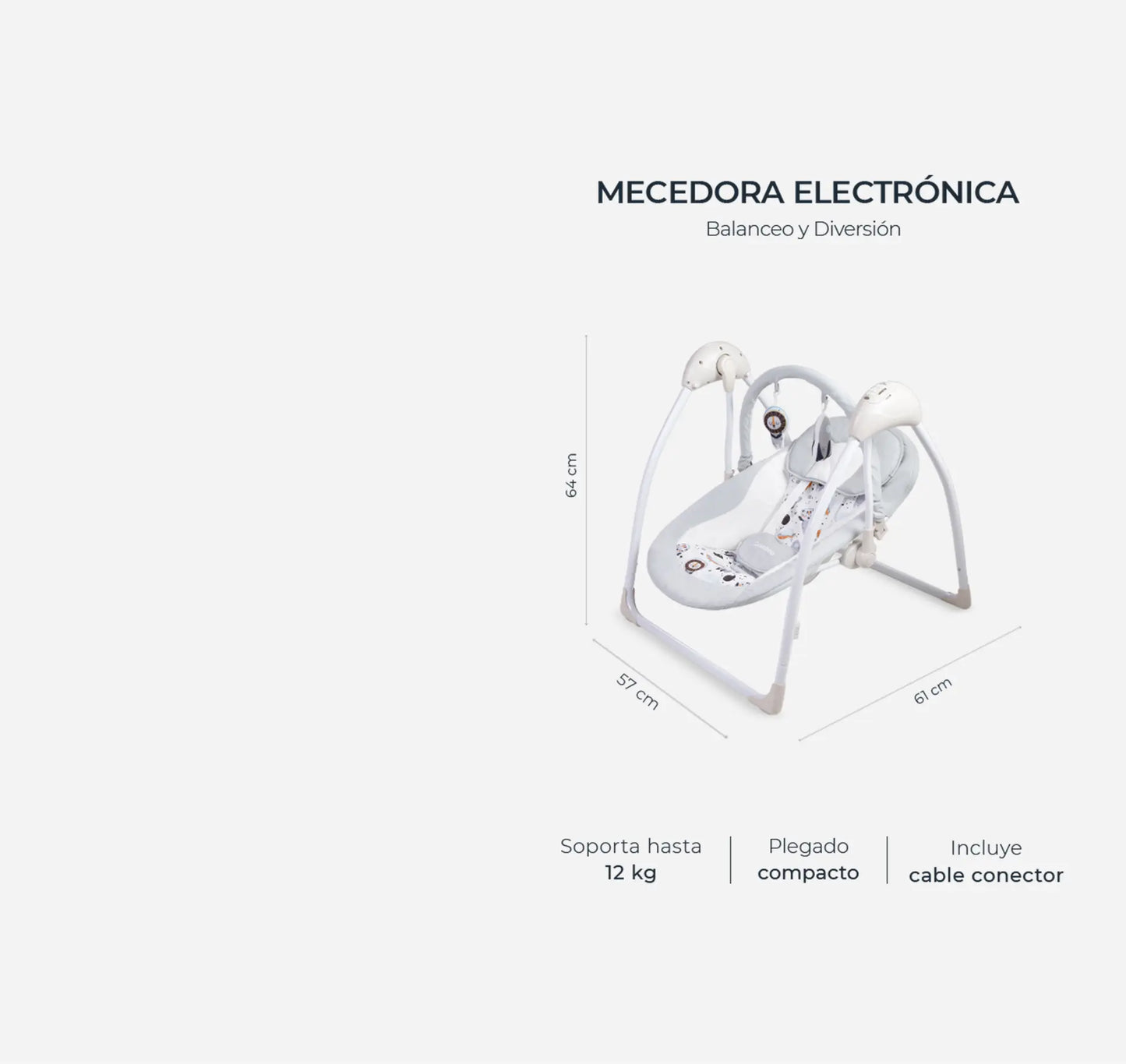 Mecedora electrónica Carestino
