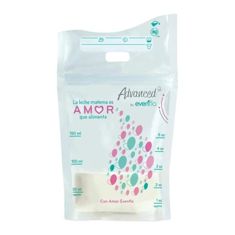 Pack X25 Bolsas almacenaje leche materna Evenflo