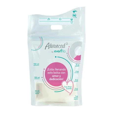 Pack X25 Bolsas almacenaje leche materna Evenflo