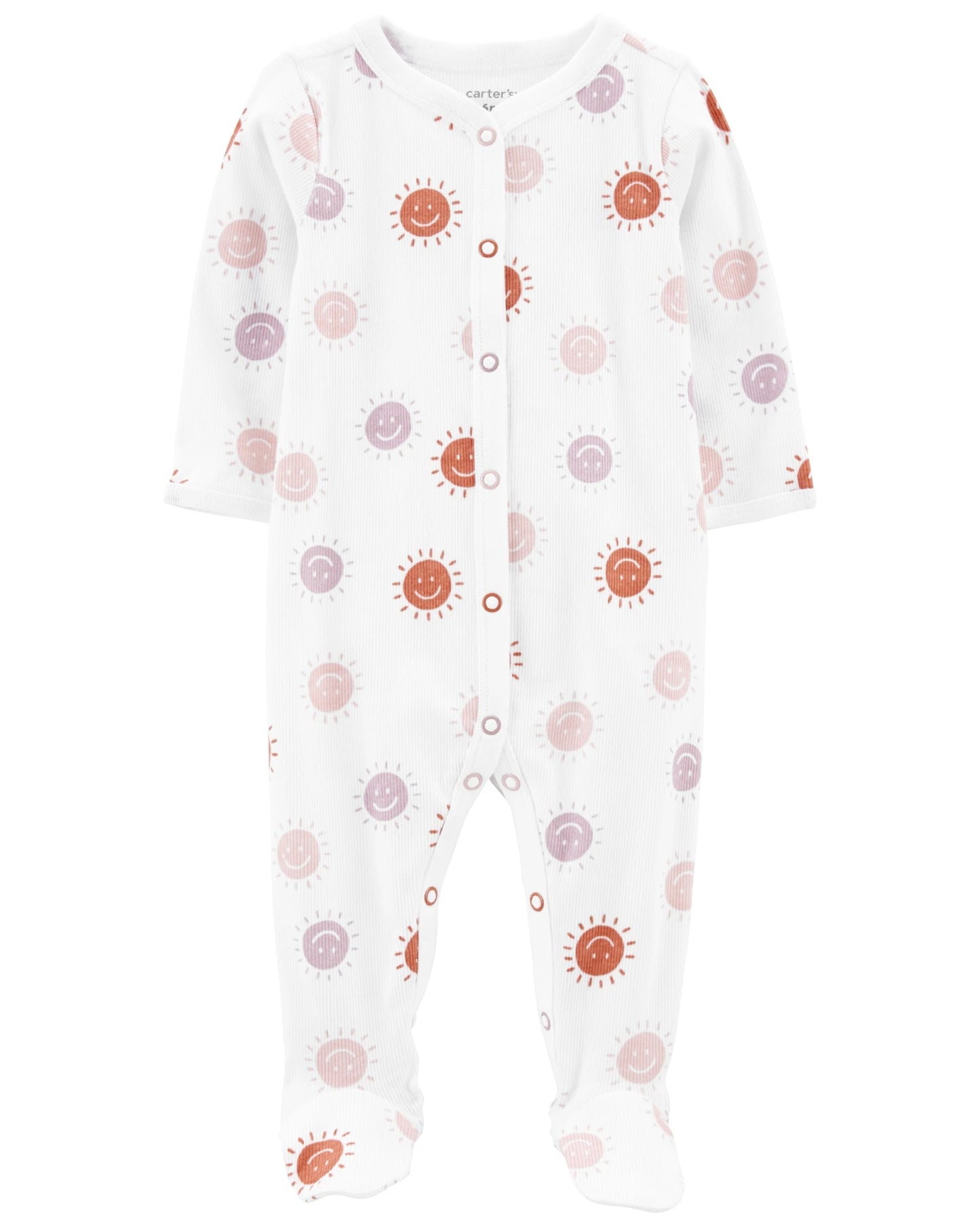 Pijama una pieza de algodón con pie diseño soles Carter´s NB