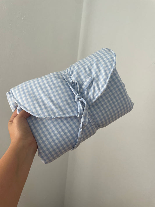 Cambiador de bolso cuadrille celeste