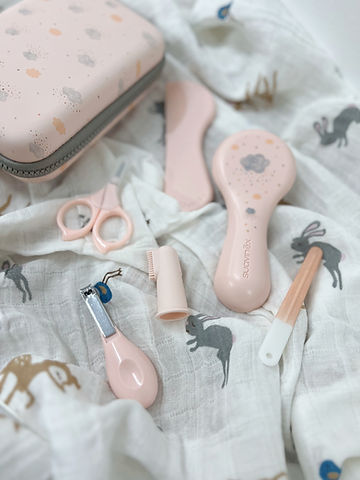 Set de Higiene nubes rosa