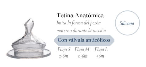 Pack 2 tetinas Anatómicas/Flujo S en Silicona Suavinex